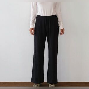 DONNI The Sweater Rib Simple Pant in ‘Jet’ black Medium